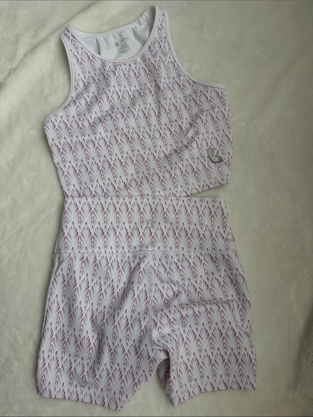 BuffBunny Top and Short Set Oasis Print Size Small